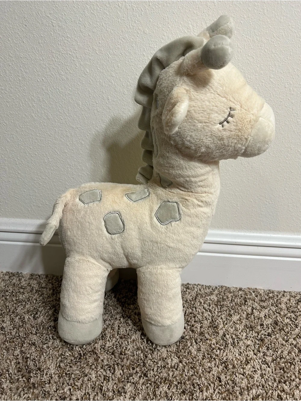 Plush Giraffe Stuffed Animal - Cream - 18”